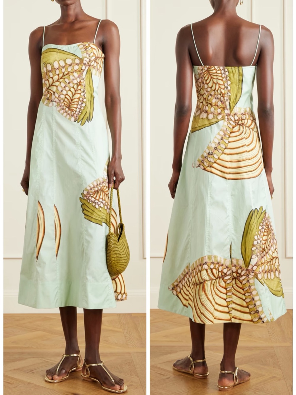 Ulla Johnson Vesela Botanical Cami Midi Dress
Water Blossoms SZ US 4
